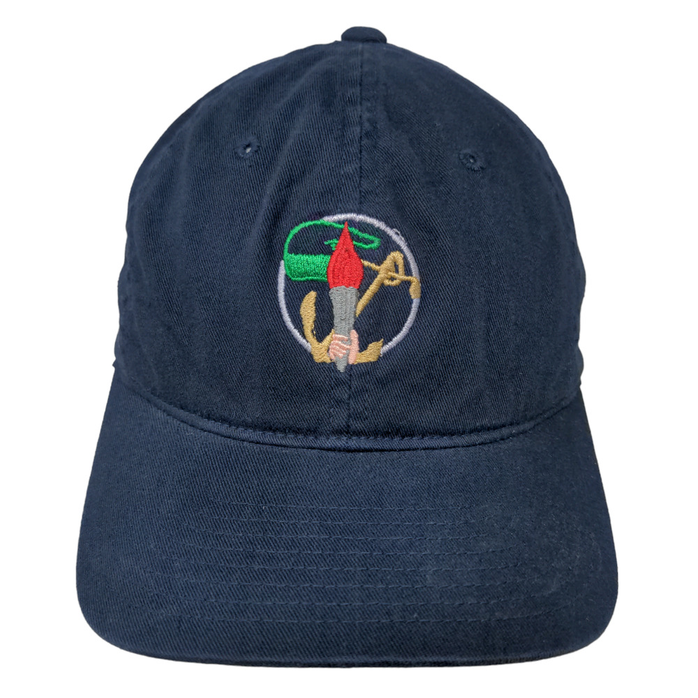 WearGuard Men's FlexFit Fitted Hat Blue OSFA Embroidered Anchor Logo